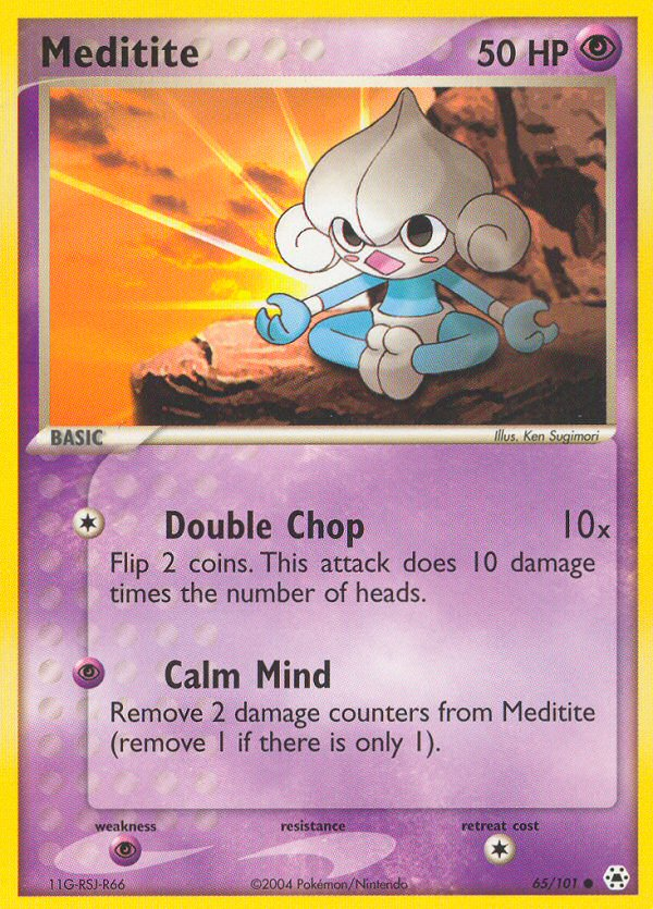 EX Hidden Legends Meditite #65/101